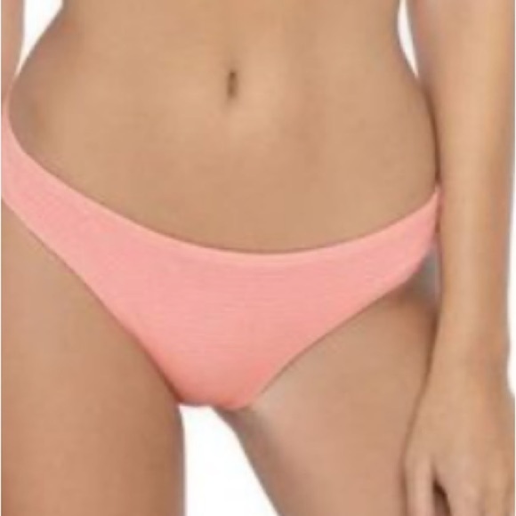 NWT PILYQ PQ CORAL COAST BASIC RUCHED TEENY BOTTOM - Picture 1 of 14